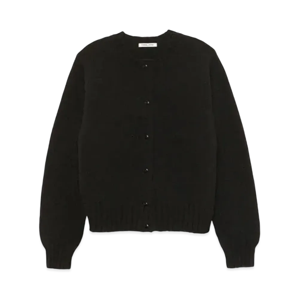 FUMIKA UCHIDA Shetland Cardigan "Black"