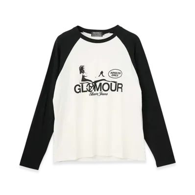 HYSTERIC GLAMOUR x SLAM JAM Raglan T-shirt "White"