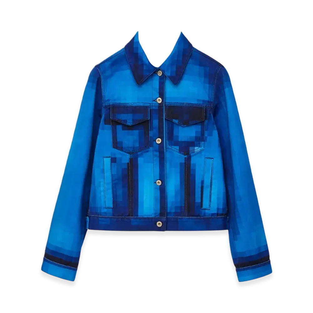 LOEWE Women's Pixelated Jacket Denim "Denim"