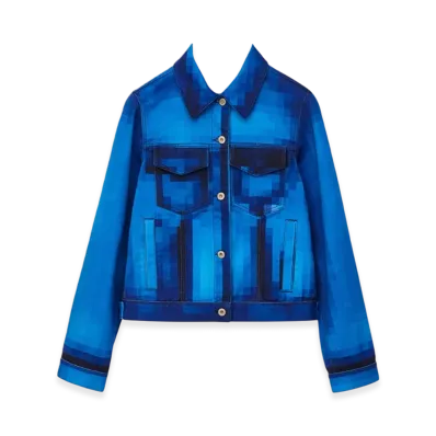 LOEWE Women's Pixelated Jacket Denim "Denim"
