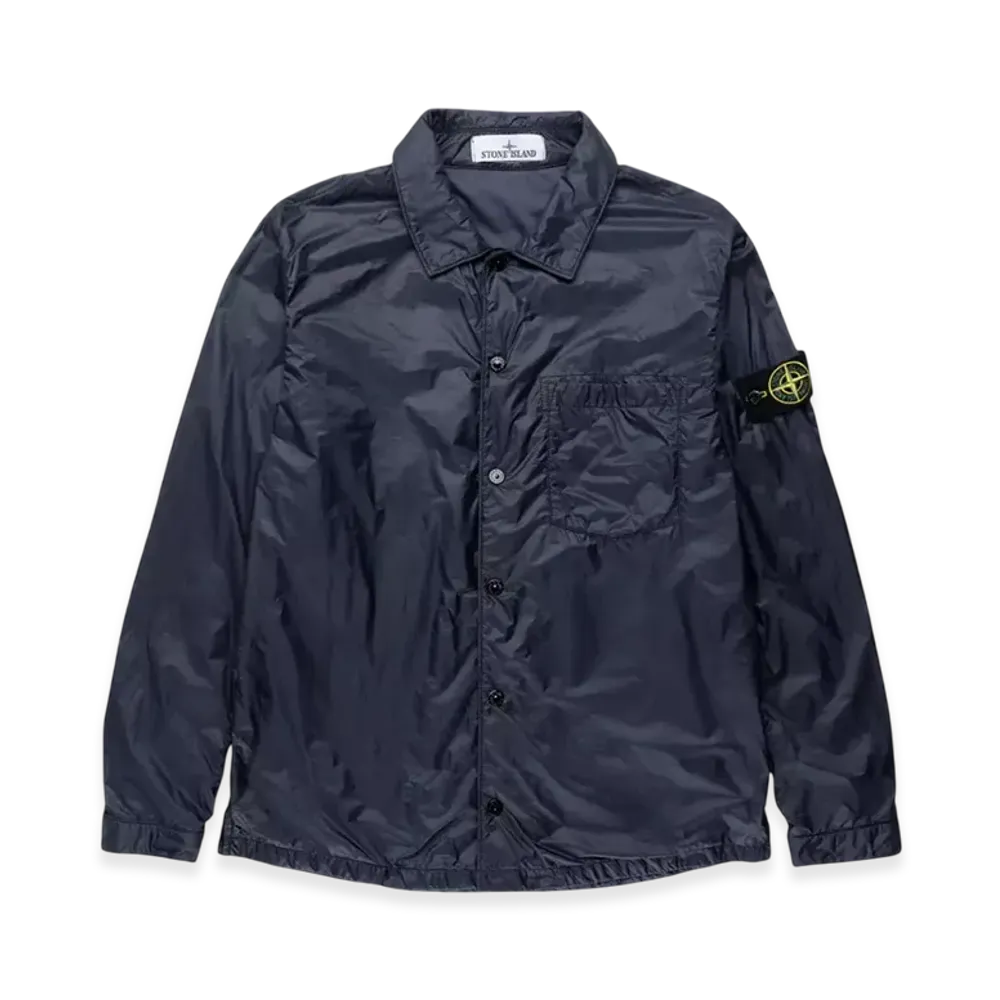 Stone Island 11025 Garment Dyed Micro Yarn with Primaloft TC Overshirt - 23SS "Navy Blue"