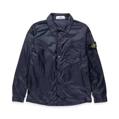 Stone Island 11025 Garment Dyed Micro Yarn with Primaloft TC Overshirt - 23SS "Navy Blue"