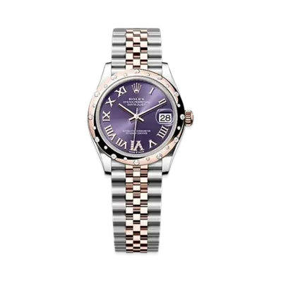ROLEX Datejust 31mm Oystersteel & Everose Gold Diamond 278341RBR "Aubergine"