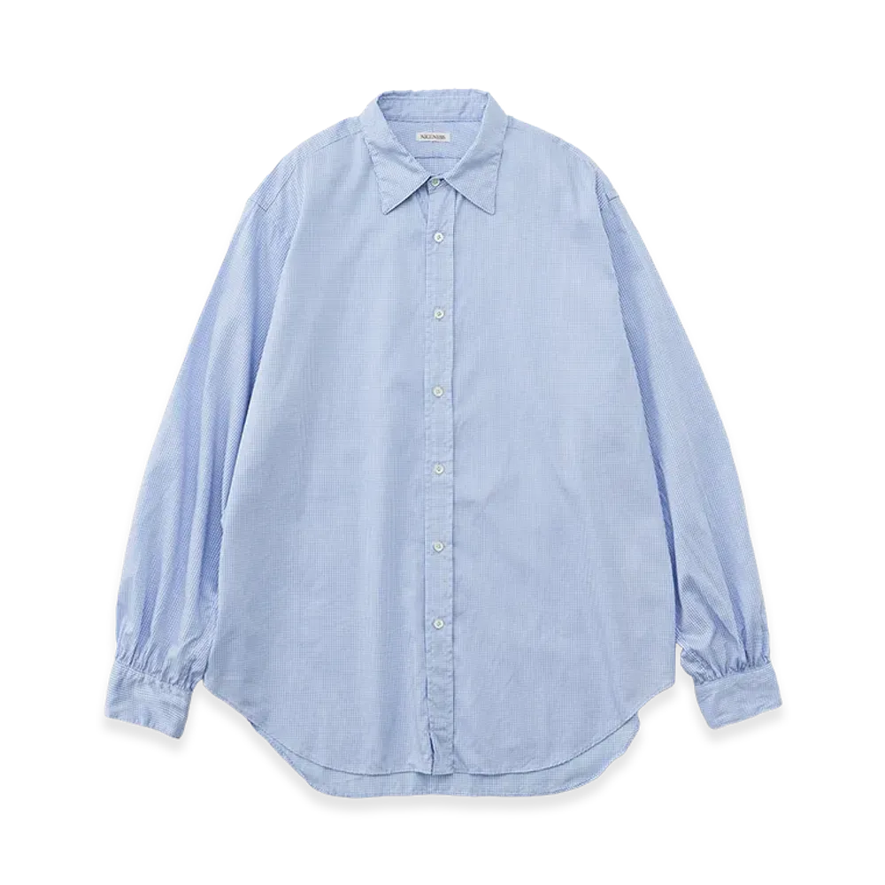 NICENESS E.Mansell Striped Cotton and Summer Wool "Sax"