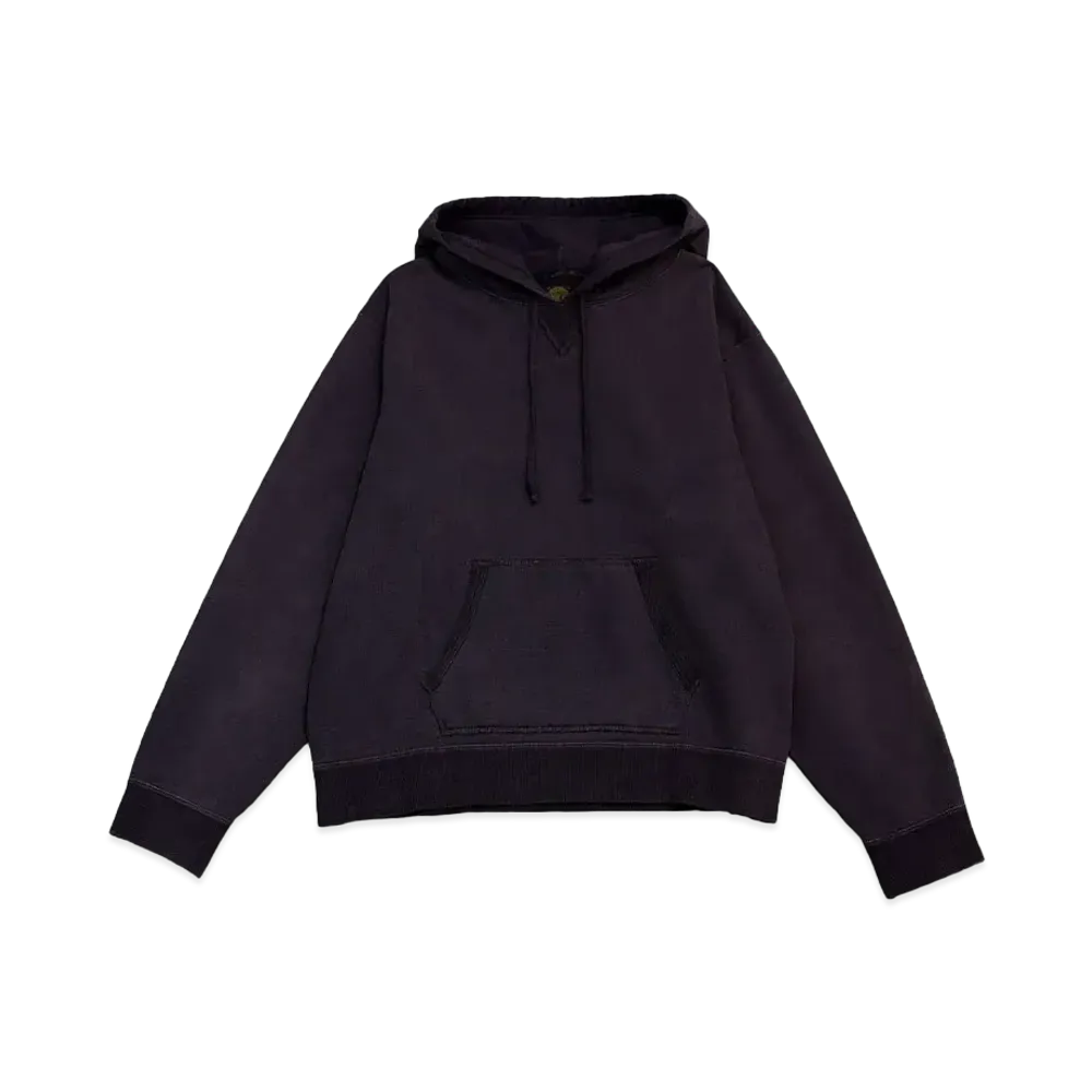Ron Herman x Double RL Black Garment Dye Sweat Pullover Hoodie "Black"