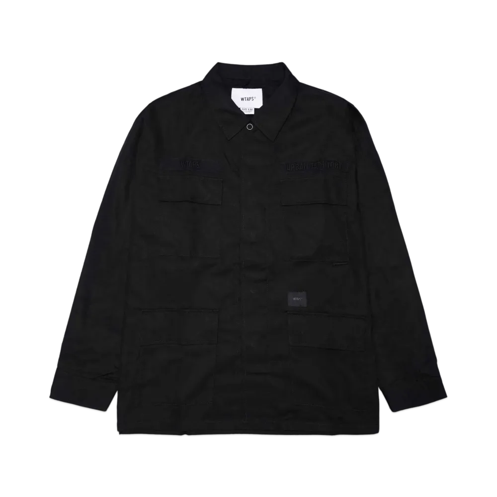 WTAPS Jungle 02 / LS / Cotton. Poplin "Black"