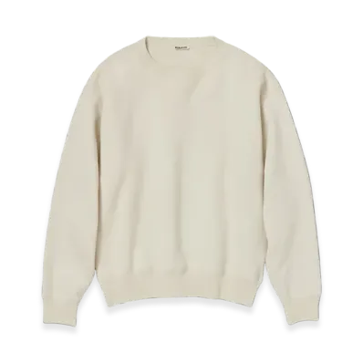 AURALEE Super Milled Sweat P/O "Light Khaki"