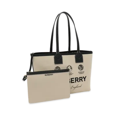 Burberry Small Heritage Tote Bag "Beige"