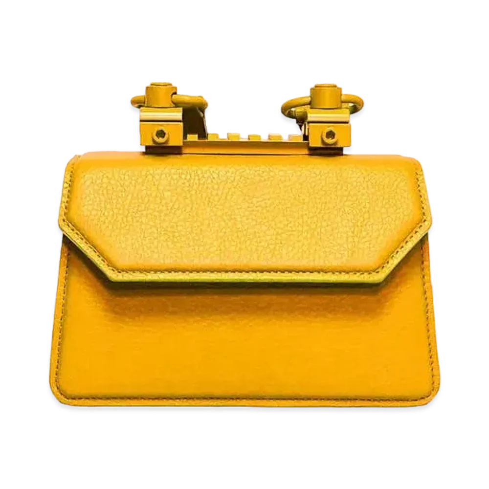 GANIKAWA GIB-01 HAND BAG(M) "YELLOW"