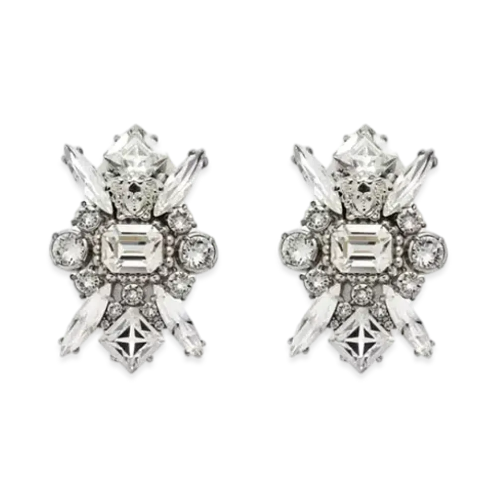Versace Bloom Earrings "Silver"