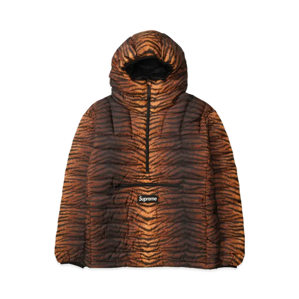 Supreme Micro Down Half Zip Hooded Pullover "Tiger"