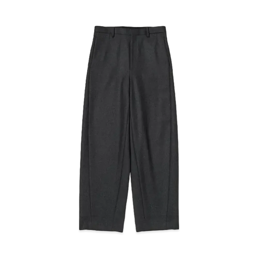 AURALEE Light Melton Slacks "Yellow Khaki"