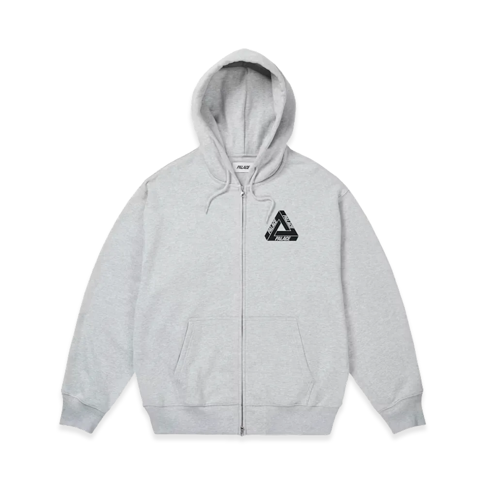 PALACE SINGAPORE Zip Hood "Grey Marl"