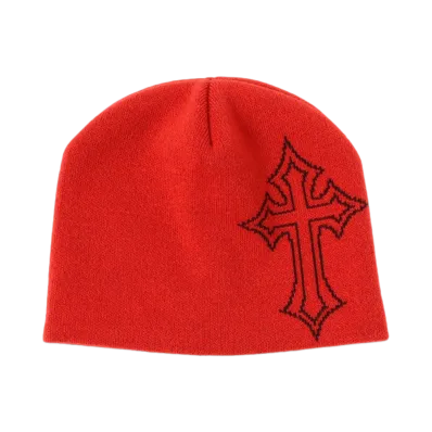 BEAMS FUTURE ARCHIVE Cross Beanie "Red"