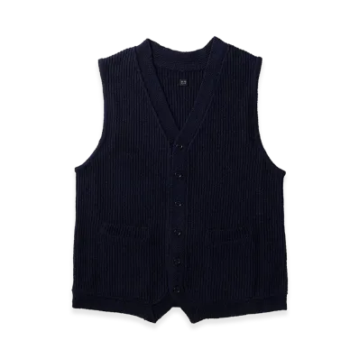 T.T Taiga Takahashi LOT.504 Knitted Vest "Navy"