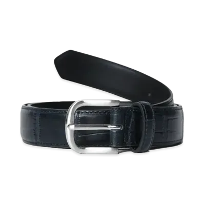 thisisneverthat 2Tone Croc Belt "Navy"