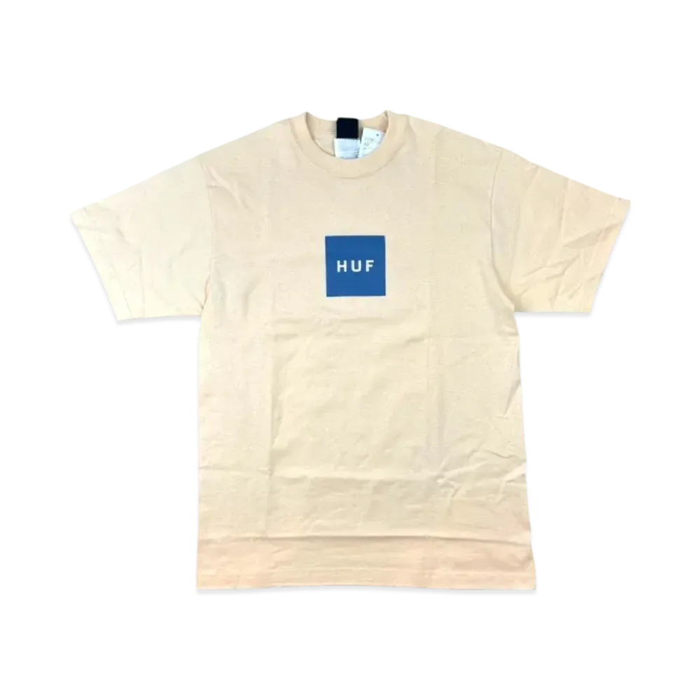 HUF Essentials Box Logo S/S Tee "Wheat"