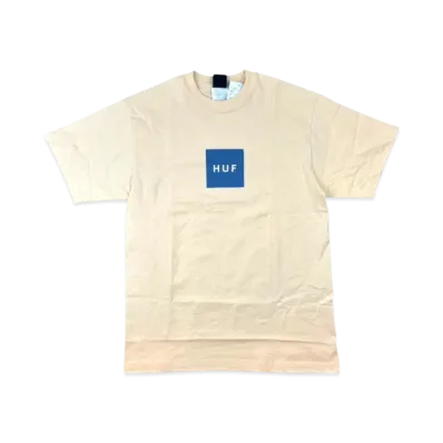HUF Essentials Box Logo S/S Tee "Wheat"