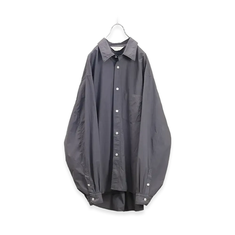 ANCELLM Shrink Over Shirt "Navy"