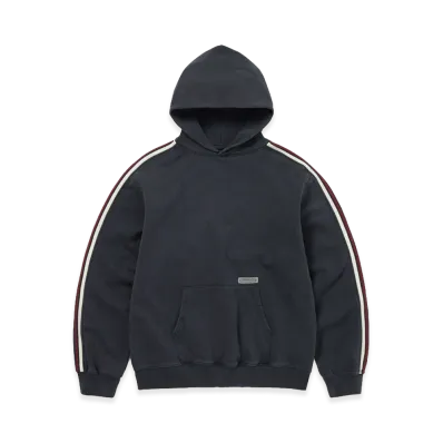 thisisneverthat Striped Hoodie "Dark Navy"