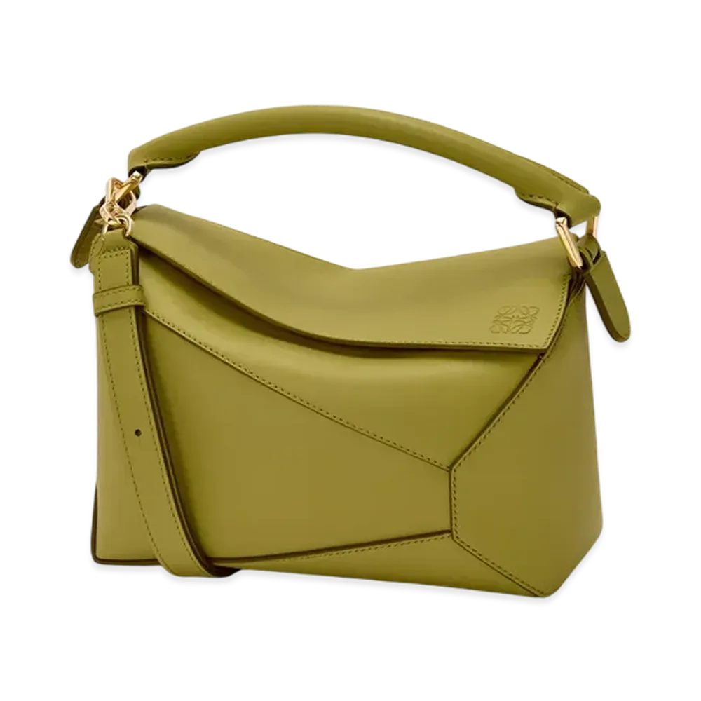 LOEWE Puzzle Bag Small "Light Moss"