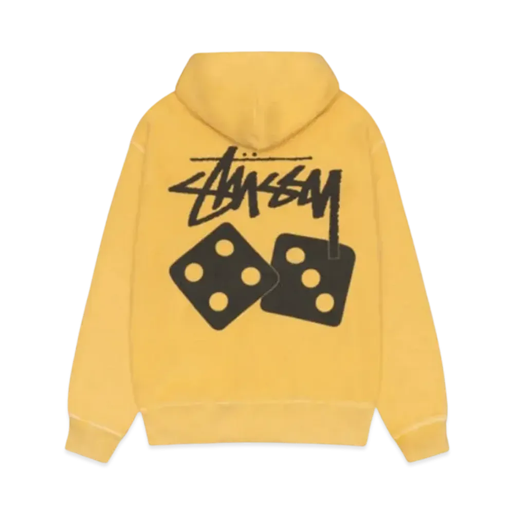 Stussy Dice Zip Hoodie Pigment Dyed "Yellow"