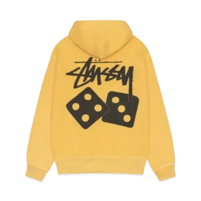 Stussy Dice Zip Hoodie Pigment Dyed "Yellow"