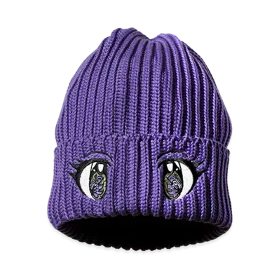 NEEDLES x KAE TANAKA Watch Cap KT Eyes EMB. "Purple"