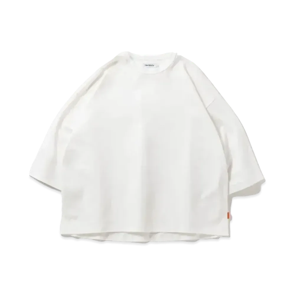 TIGHTBOOTH C Ponte 3/4 Sleeve T-Shirt "White"