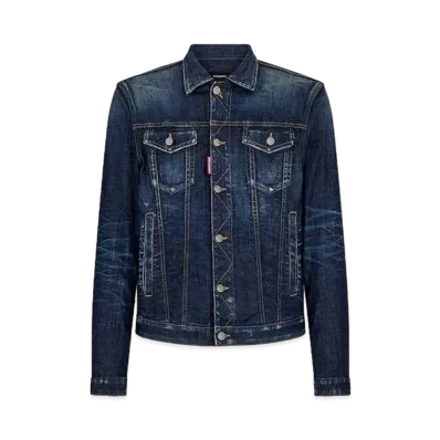 Dsquared2 Dark Clean Wash Dan Denim Jacket "Navy"