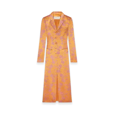 DRIES VAN NOTEN Women's Jacquard Coat "Mandarin"