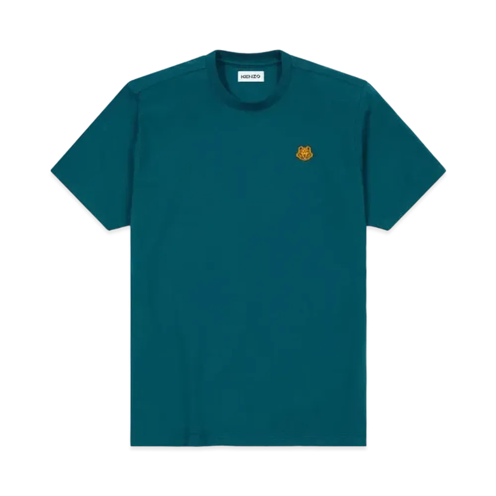 KENZO T-Shirt tigre Tigre Crest "Duck Blue"