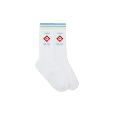 Casablanca Pastel Casa Sport Socks "White"