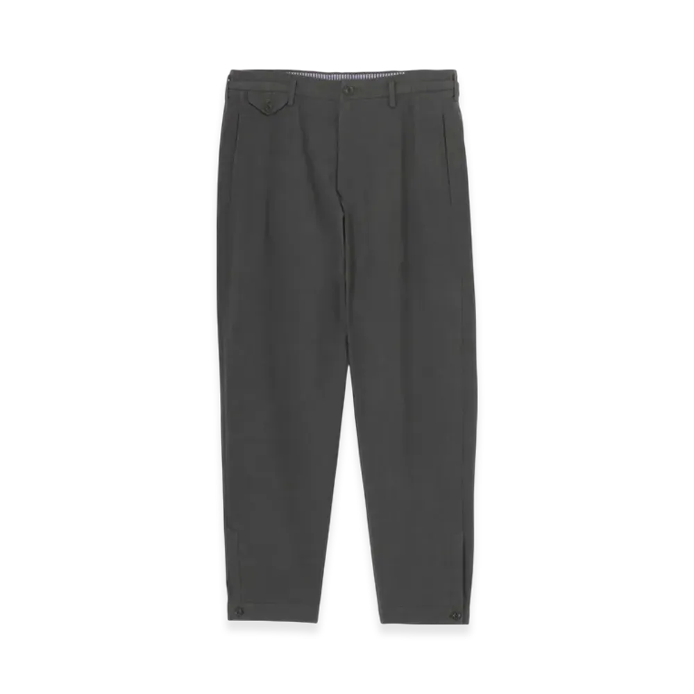 Yohji Yamamoto POUR HOMME C/ Poplin Paneled Hem Pants "Grey"