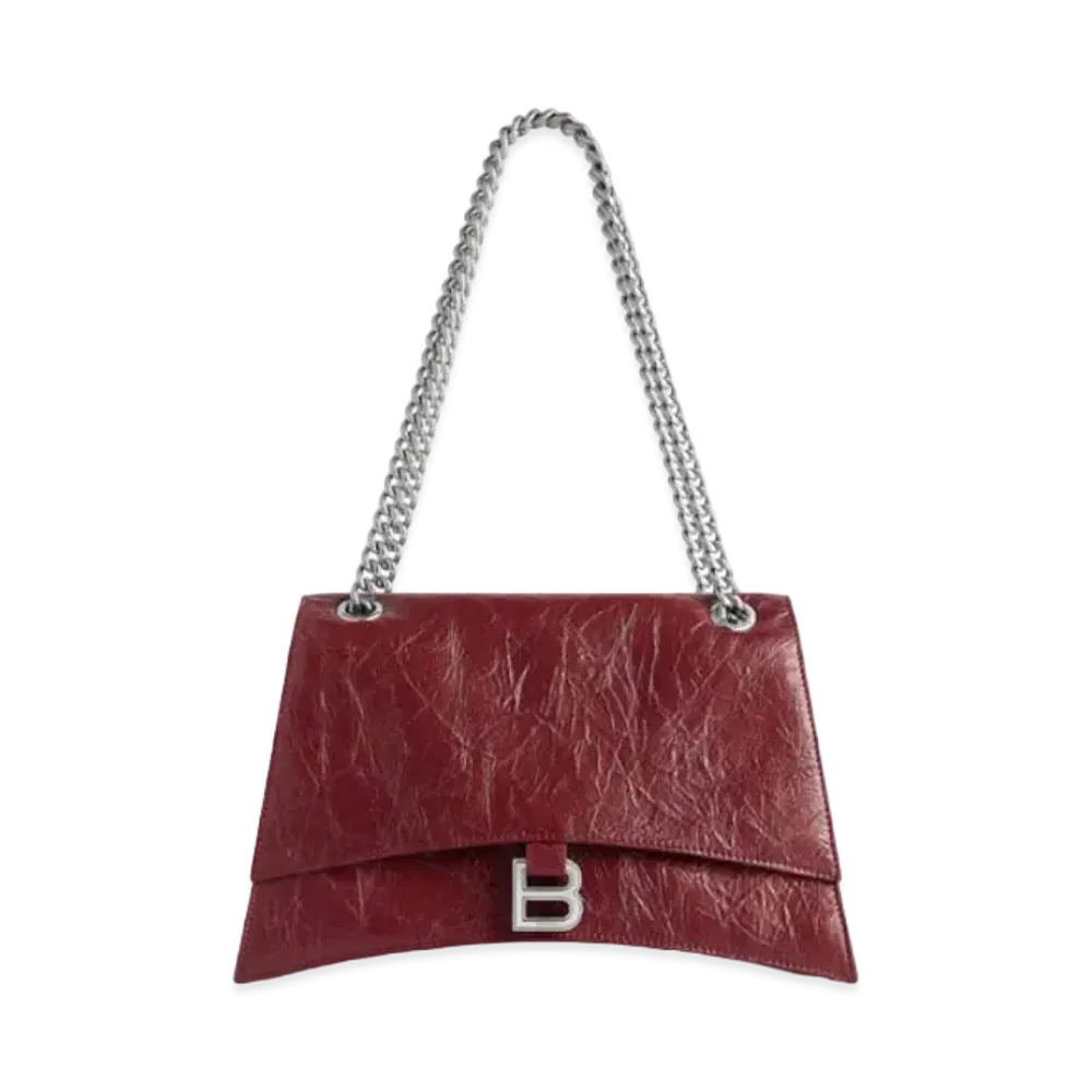 BALENCIAGA Crush Medium Chain Bag "Red"