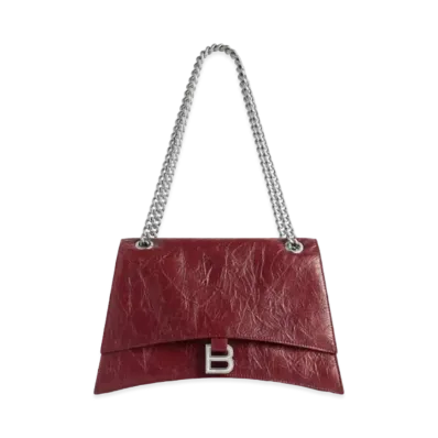 BALENCIAGA Crush Medium Chain Bag "Red"