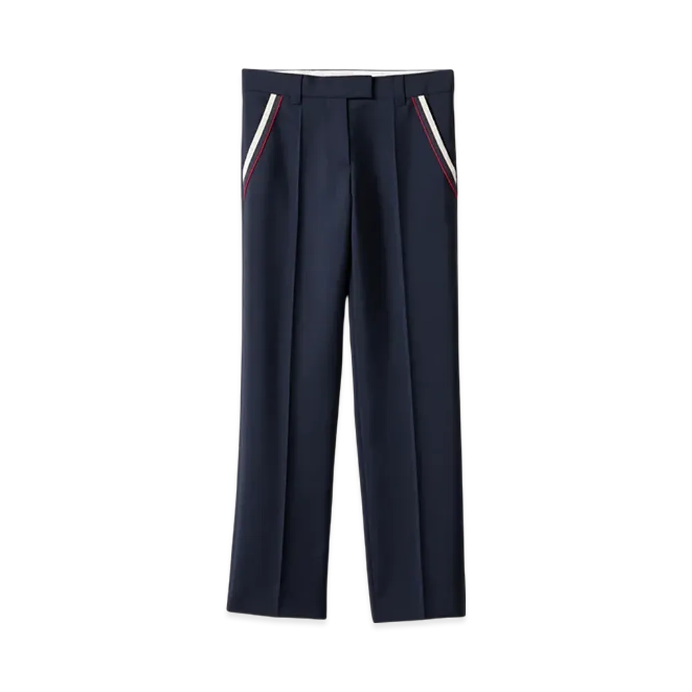 MIU MIU Women's Kid Mohair Pants "Navy"