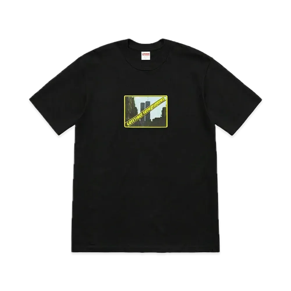 シュプリーム グリーティングズ Tシャツ "ブラック"