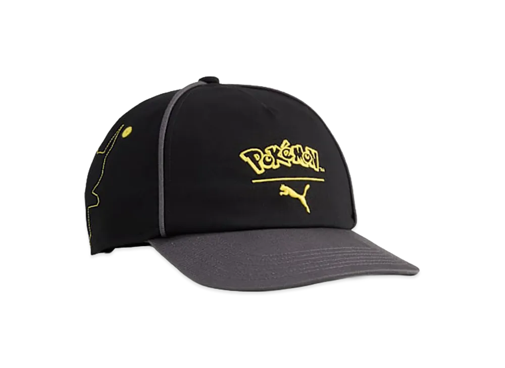 PUMA x Pokemon Kids Dad Cap "PUMA Black/Strong Gray"