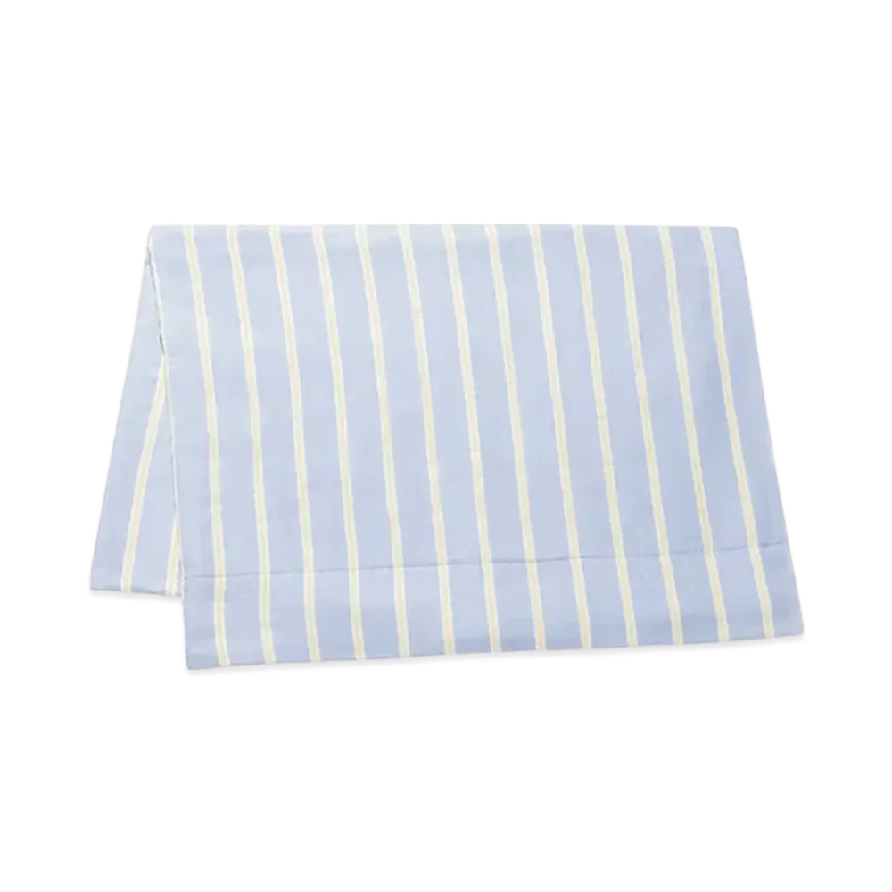 GELATO PIQUE Sleep Yarn-Dyed Stripe Gauze Pile Blanket "Blue"