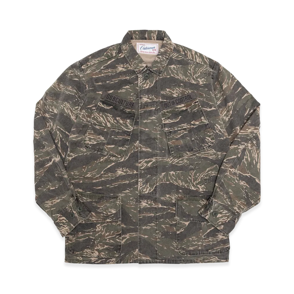 SubCulture Tiger Stripe Jungle Fatigue Jacket "Multi"