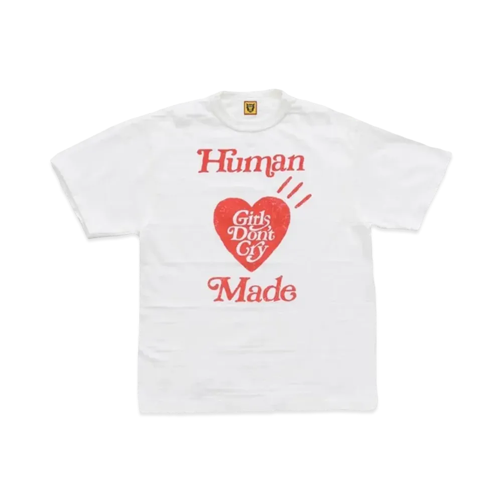 HUMAN MADE Girls Don't Cry Tee 1 "White" / VERDY