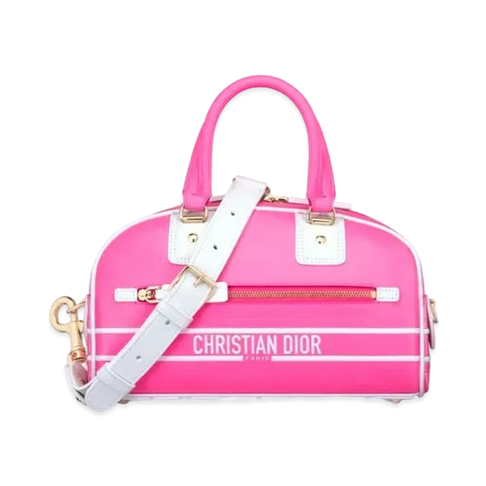 Dior Dior Vibe Small Bowling Bag Smooth Calfskin "Neon Pink"