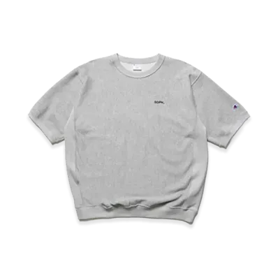 Champion x SOPH. Reverse Weave Basic S/S Crewneck Sweat "Gray"