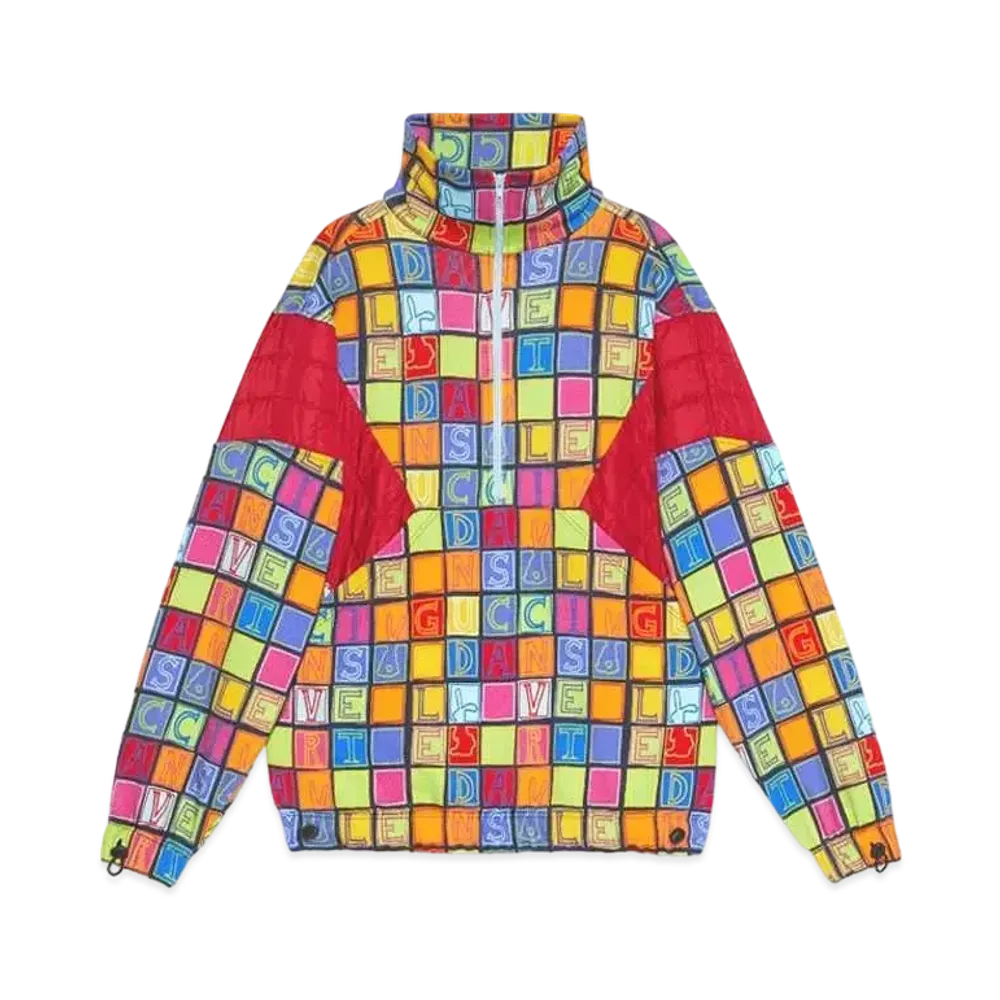GUCCI Cube Bunny Print Cotton Sweatshirt "Black/Multicolour"