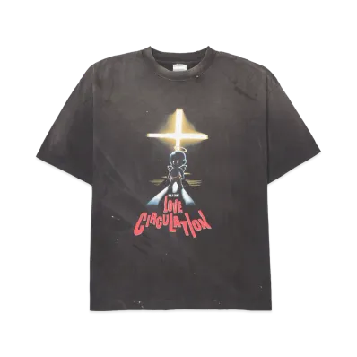 SAINT Mxxxxxx SS T-Shirt Love Ciculation "Black"