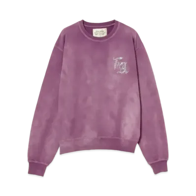 BEAMS FUTURE ARCHIVE Fade Rhine Stone Sweat Crew "Puple"