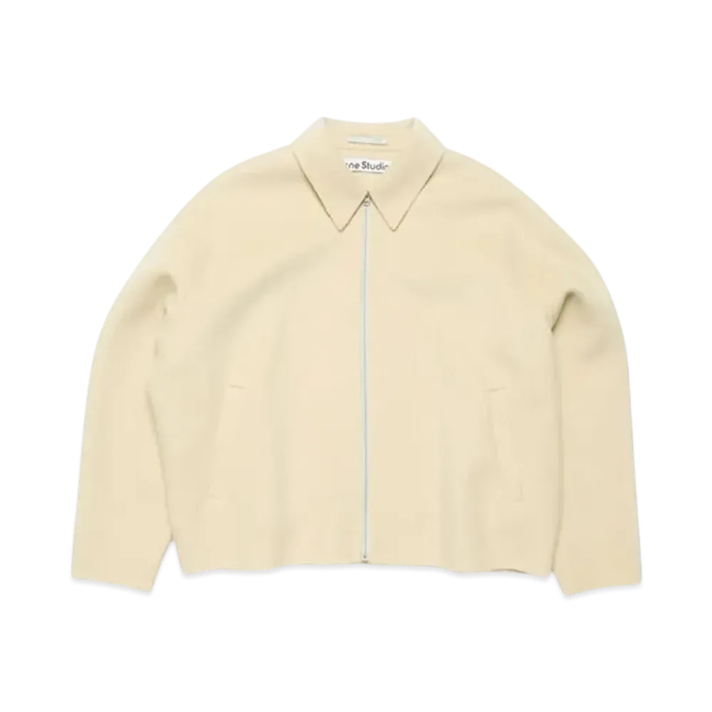 Acne Studios Wool Zipper Jacket "Oat Beige"
