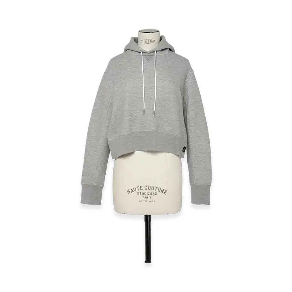 サカイ S スポンジ スウェット フーディー "ライトグレー"