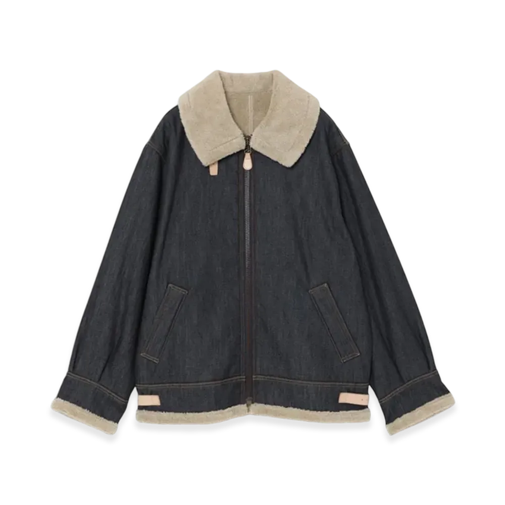 HYSTERIC GLAMOUR x lucien pellat-finet Men's Denim B-3 Jacket "Indigo"